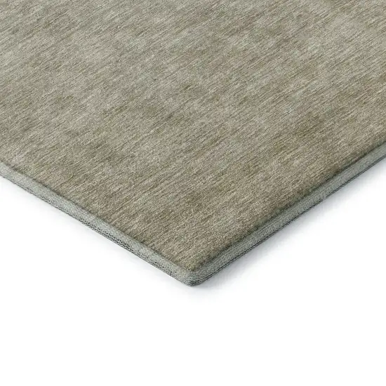 Beige And Taupe Ombre Washable Area Rug With UV Protection Photo 8