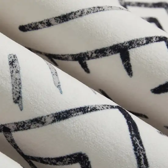 Beige And White Abstract Geometric Washable Area Rug Photo 6