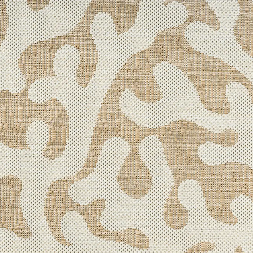 Beige And White Coral Area Rug Photo 9