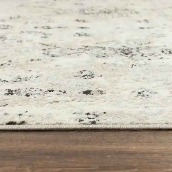 Beige Black And Ivory Oriental Area Rug Photo 1