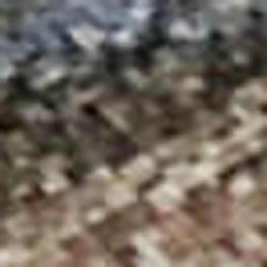 Beige Blue And Gray Abstract Washable Area Rug With UV Protection Photo 1