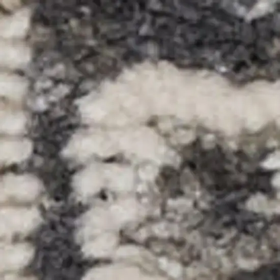 Beige Blue And Gray Floral Area Rug Photo 3