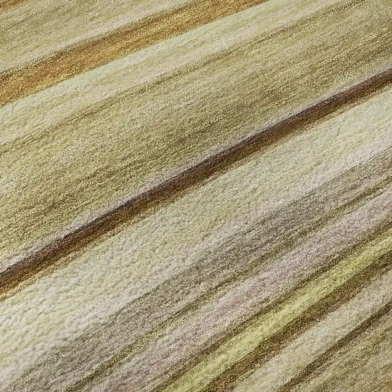 Beige Blue And Ivory Abstract Washable Area Rug With UV Protection Photo 3