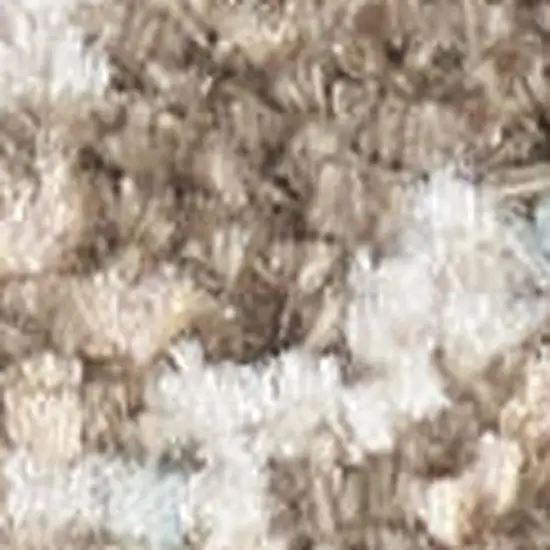 Beige Blue And Ivory Medallion Area Rug Photo 3