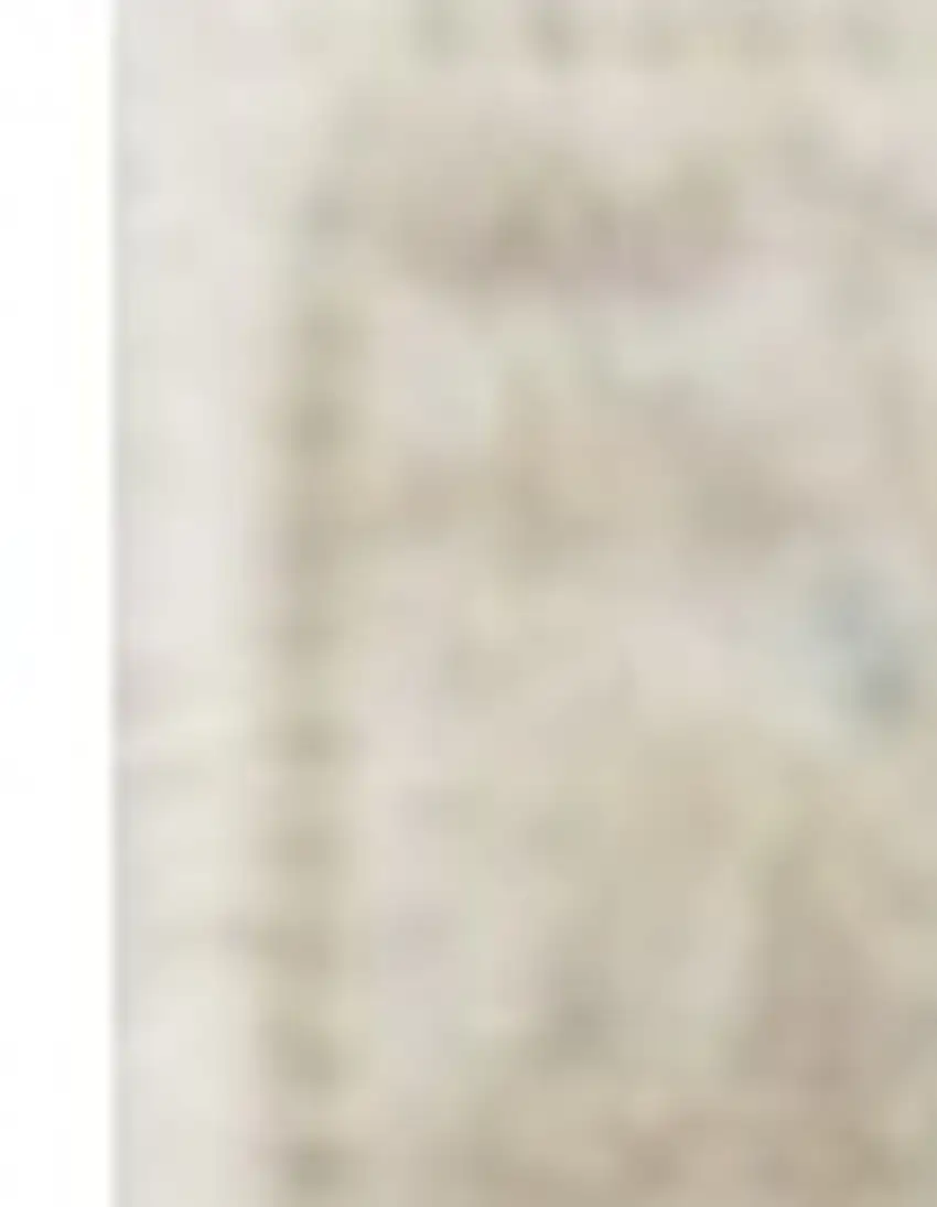 Ivory Chevron Runner Rug Photo 3
