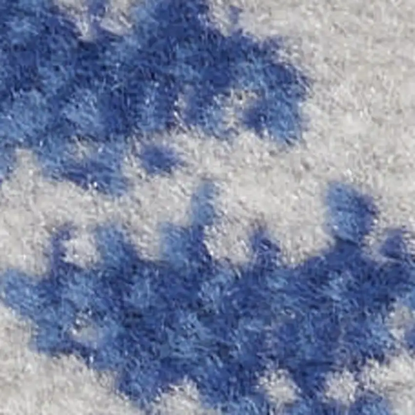 Beige Blue and Gray Geometric Area Rug Photo 4