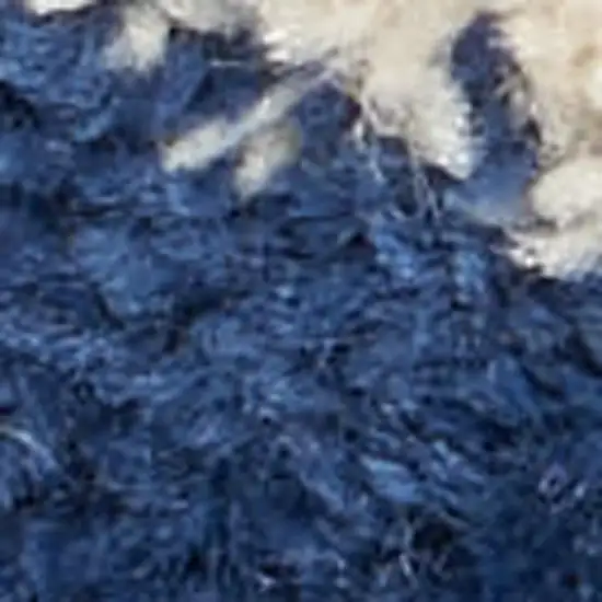 Beige Blue and Gray Geometric Distressed Non Skid Area Rug Photo 1