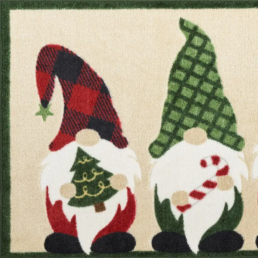 Beige Botanical Leaves Area Rug Photo 5