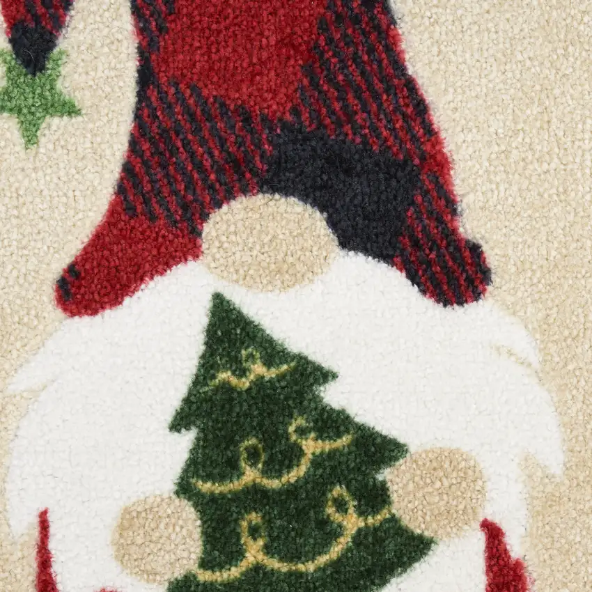 Beige Botanical Leaves Area Rug Photo 7