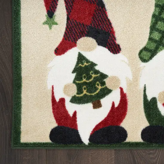 Beige Botanical Leaves Area Rug Photo 9