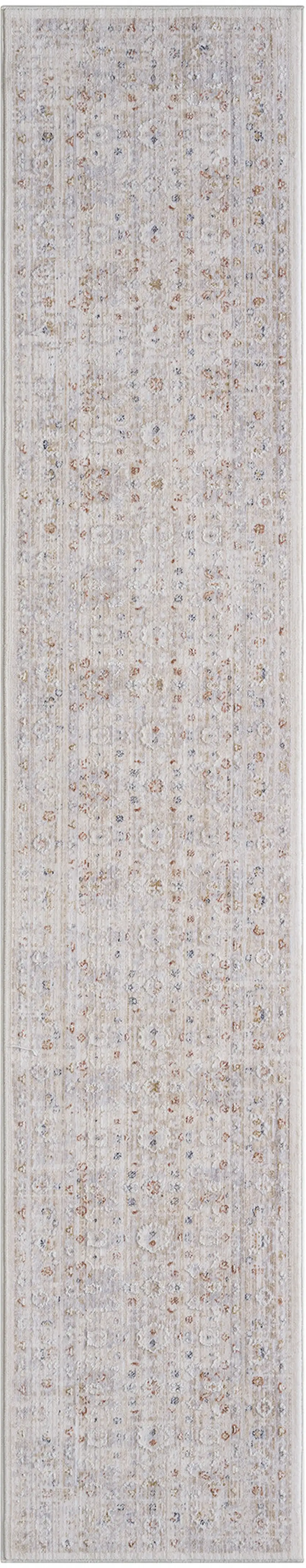 Beige Botanical Runner Rug Photo 9