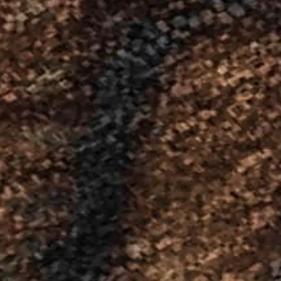 Beige Brown And Charcoal Animal Print Washable Area Rug With UV Protection Photo 1