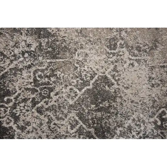 Beige Brown And Ivory Oriental Area Rug Photo 1