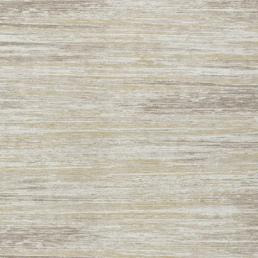 Beige Brown And Ivory Striped Washable Indoor Outdoor Area Rug Photo 6