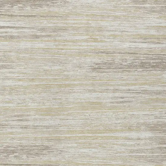 Beige Brown And Ivory Striped Washable Indoor Outdoor Area Rug Photo 6