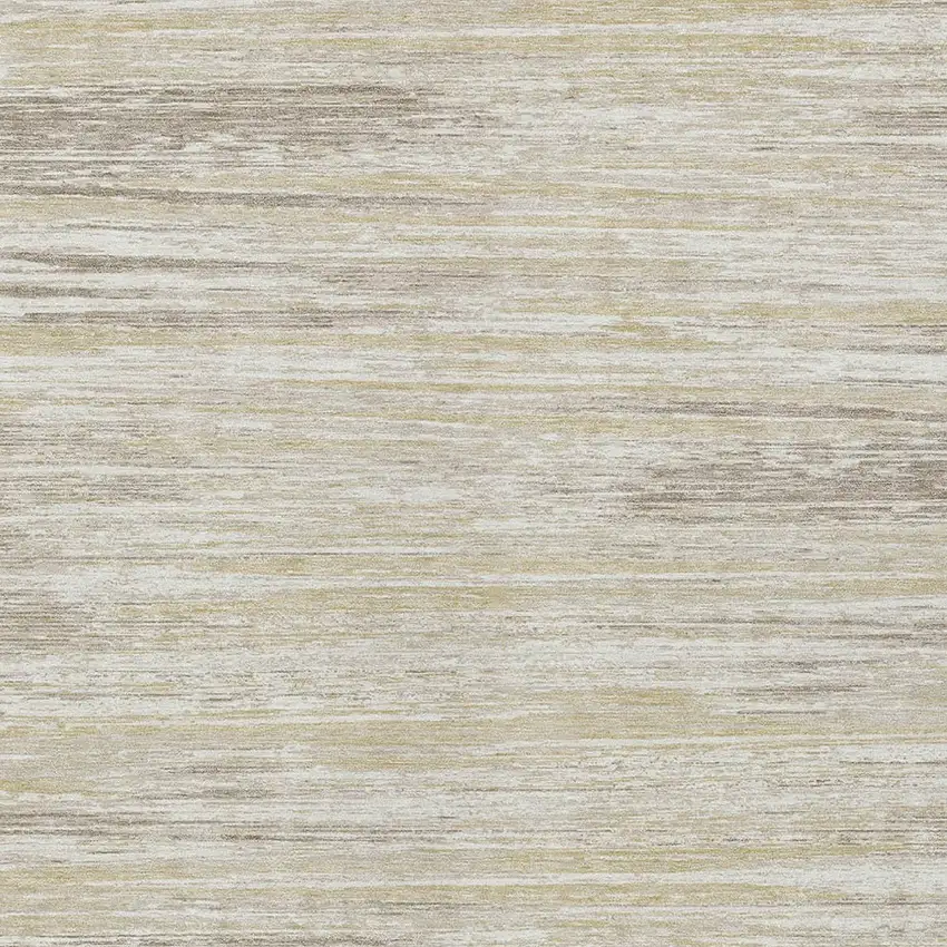 Beige Brown And Ivory Striped Washable Indoor Outdoor Area Rug Photo 6