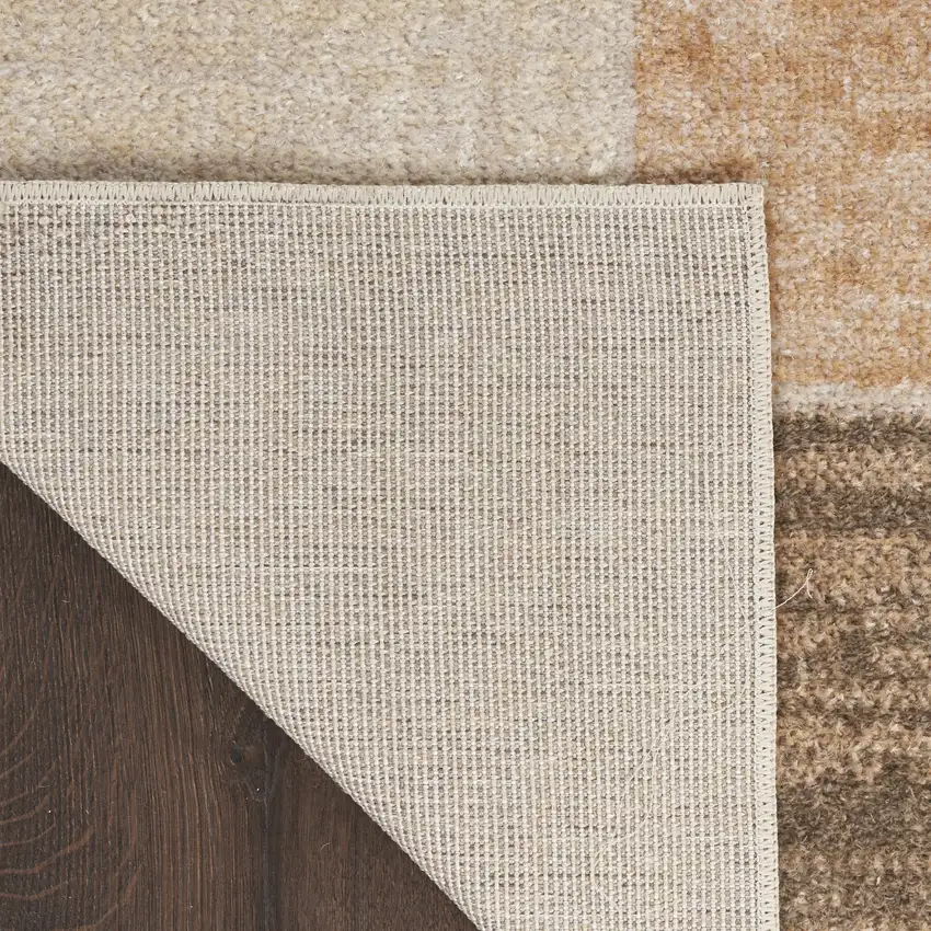 Beige Brown And Tan Geometric Area Rug Photo 7