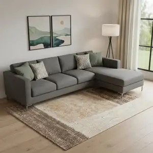 Photo of Beige Brown And Tan Geometric Area Rug