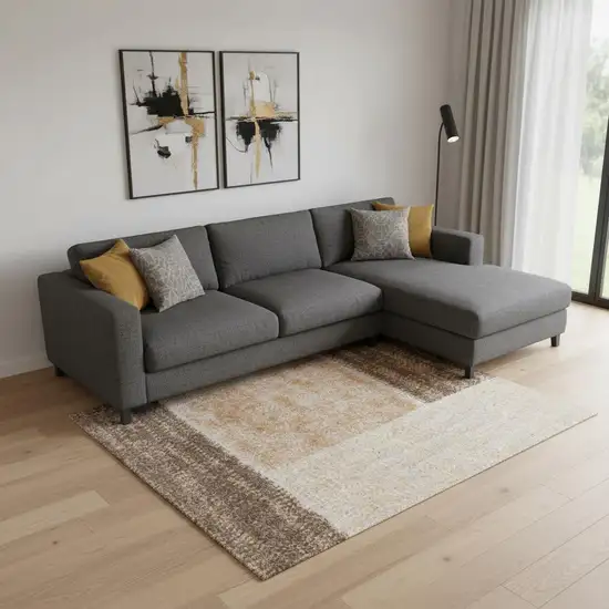 Beige Brown And Tan Geometric Area Rug Photo 1