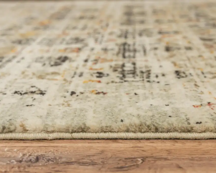 Beige Brown Apricot And Ivory New Zealand Lambs Wool Oriental Hand Carved Handmade Area Rug Photo 5