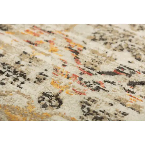 Beige Brown Apricot And Ivory New Zealand Lambs Wool Oriental Hand Carved Handmade Area Rug Photo 4