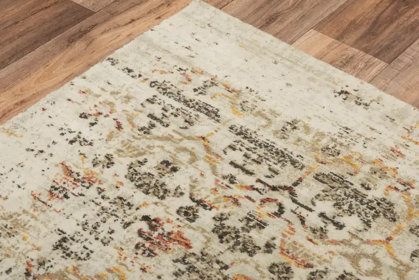 Beige Brown Apricot And Ivory New Zealand Lambs Wool Oriental Hand Carved Handmade Area Rug Photo 1
