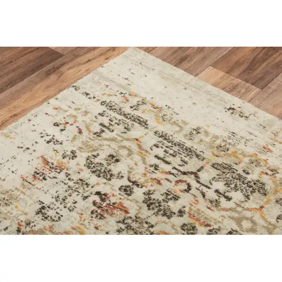 Beige Brown Apricot And Ivory New Zealand Lambs Wool Oriental Hand Carved Handmade Area Rug Photo 1