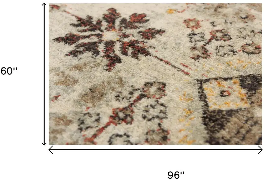 Beige Brown Apricot And Ivory New Zealand Lambs Wool Oriental Hand Carved Handmade Area Rug Photo 6