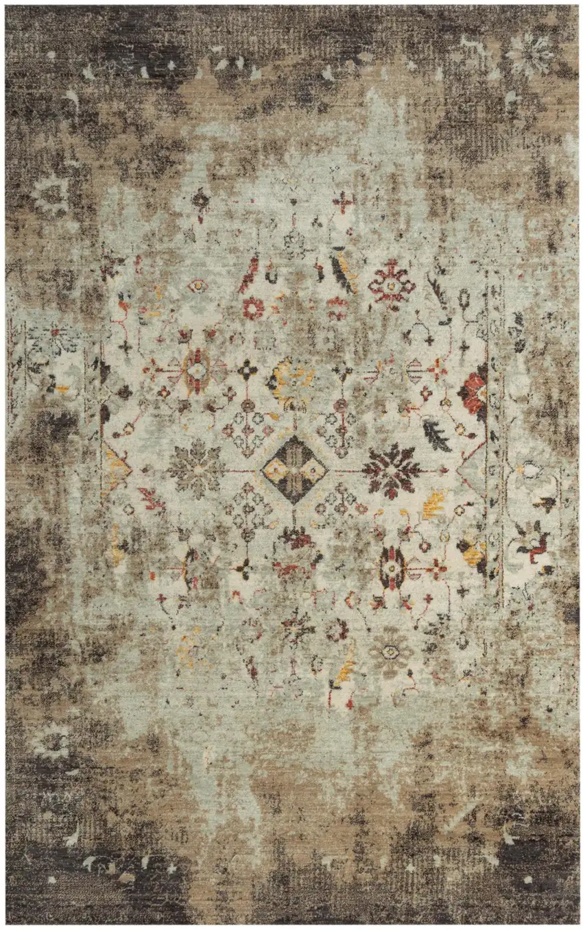 Beige Brown Apricot And Ivory New Zealand Lambs Wool Oriental Hand Carved Handmade Area Rug Photo 2