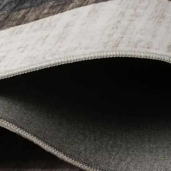 Beige Brown and Gray Checkered Area Rug Photo 2