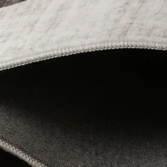 Beige Brown and Gray Checkered Area Rug Photo 4