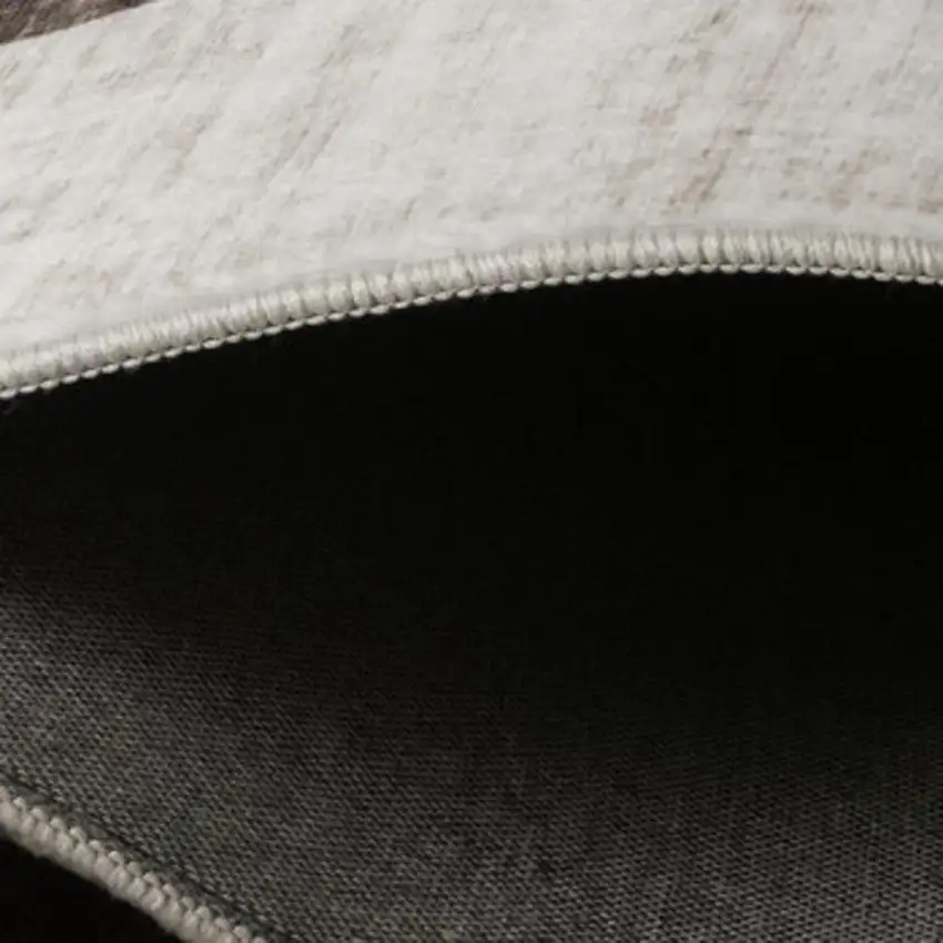Beige Brown and Gray Checkered Area Rug Photo 4