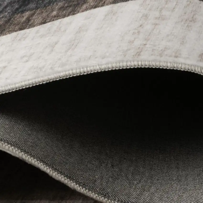 Beige Brown and Gray Checkered Area Rug Photo 3