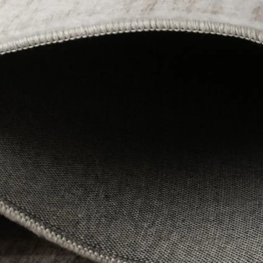 Beige Brown and Gray Checkered Area Rug Photo 2