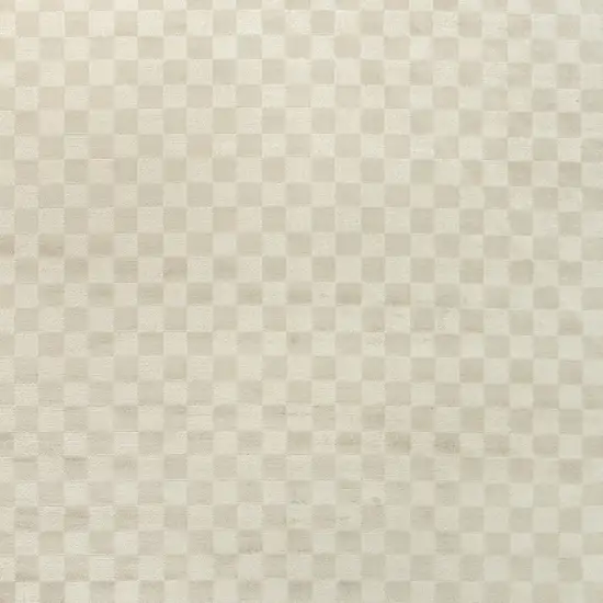 Beige Checkered Area Rug Photo 8