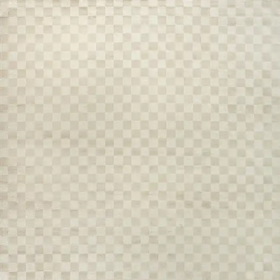 Beige Checkered Area Rug Photo 8