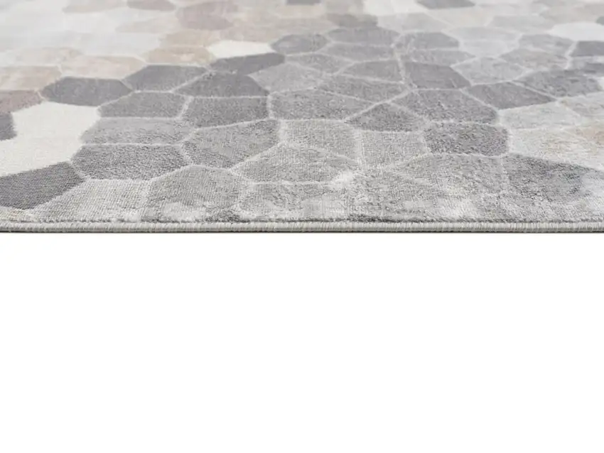 Beige Cobblestone Pattern Area Rug Photo 10