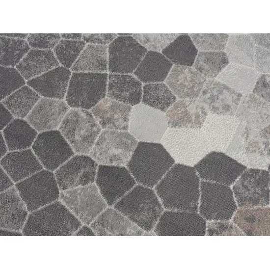 Beige Cobblestone Pattern Scatter Rug Photo 5