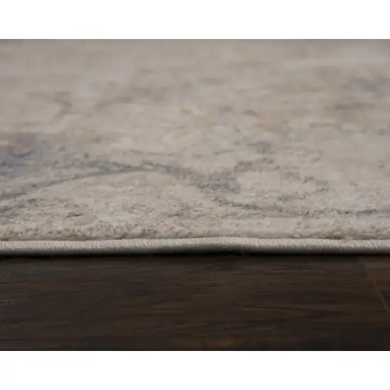Beige Copper And Gray Medallion Area Rug Photo 6