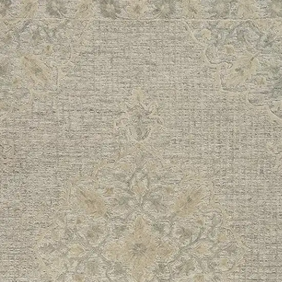 Beige Wool Handmade Area Rug Photo 3