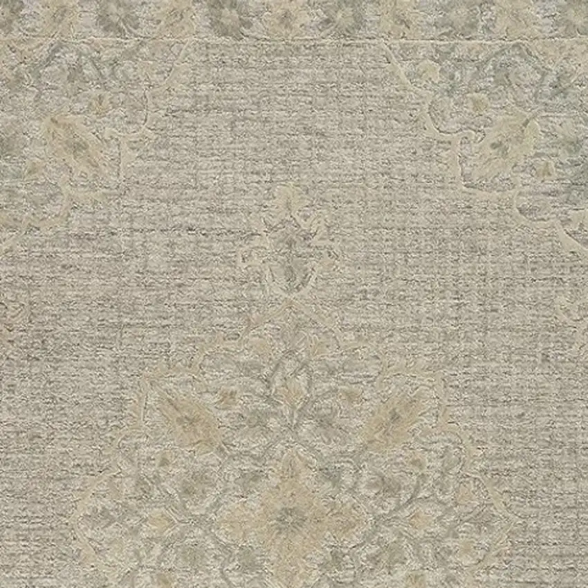 Beige Wool Handmade Area Rug Photo 3