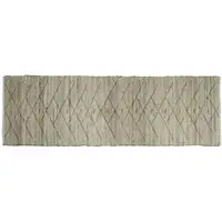 Photo of Beige Distressed Tribal Scatter Rug