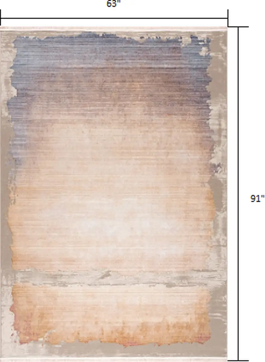 Beige Faded Sunset Area Rug Photo 2