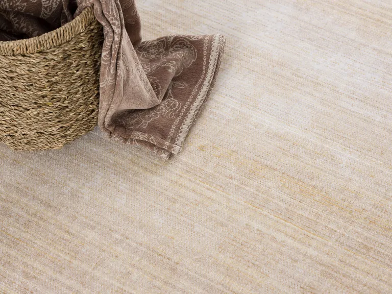 Beige Faded Sunset Runner Rug Photo 4