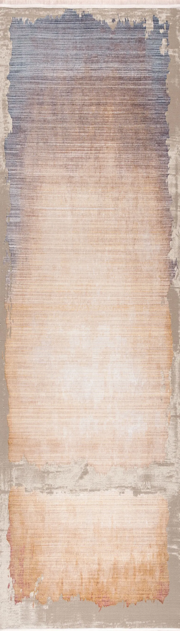Beige Faded Sunset Runner Rug Photo 2