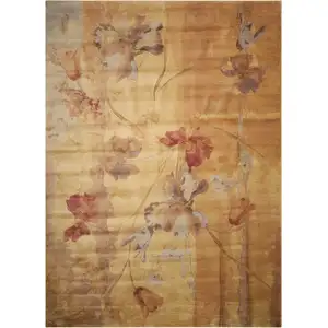 Photo of Beige Floral Area Rug