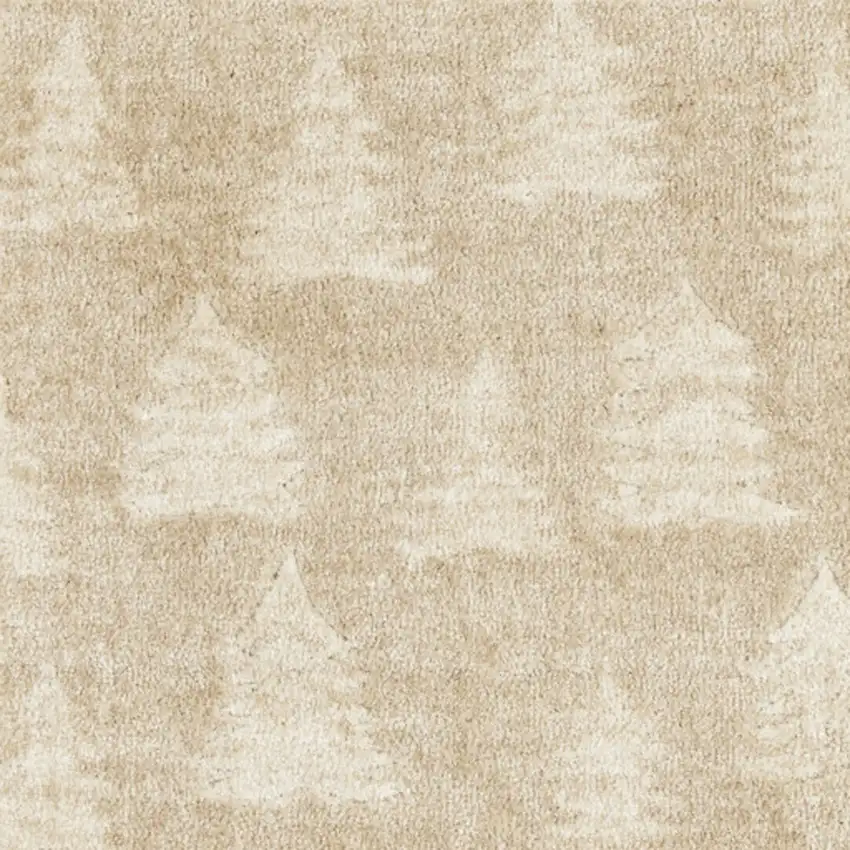 Beige Floral Area Rug Photo 6