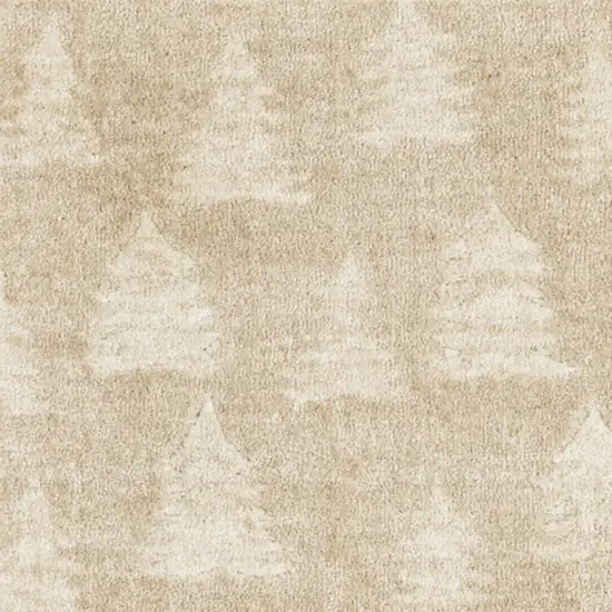 Beige Floral Area Rug Photo 6