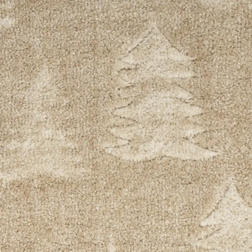 Beige Floral Area Rug Photo 7