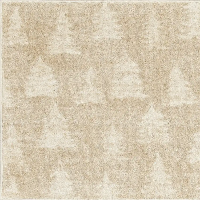 Beige Floral Area Rug Photo 5